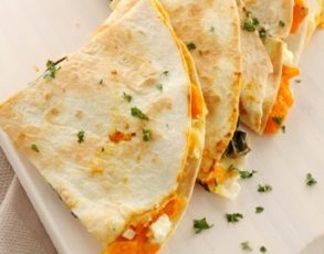 Cheese Quesadillas Plated