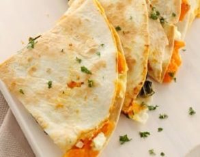 Cheese Quesadillas Plated