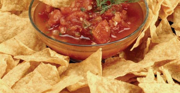 Freshly Cooked Chips With Fresh Salsa